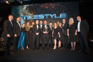 TileStyle, Ballymount receiving their Home Interior Store of the Year Award at the Retail Excellence Ireland Awards 2017 